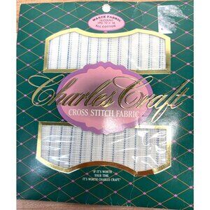 Charles Craft 14 Count Waste Cross Stitch Fabric 12" X 18" All Cotton